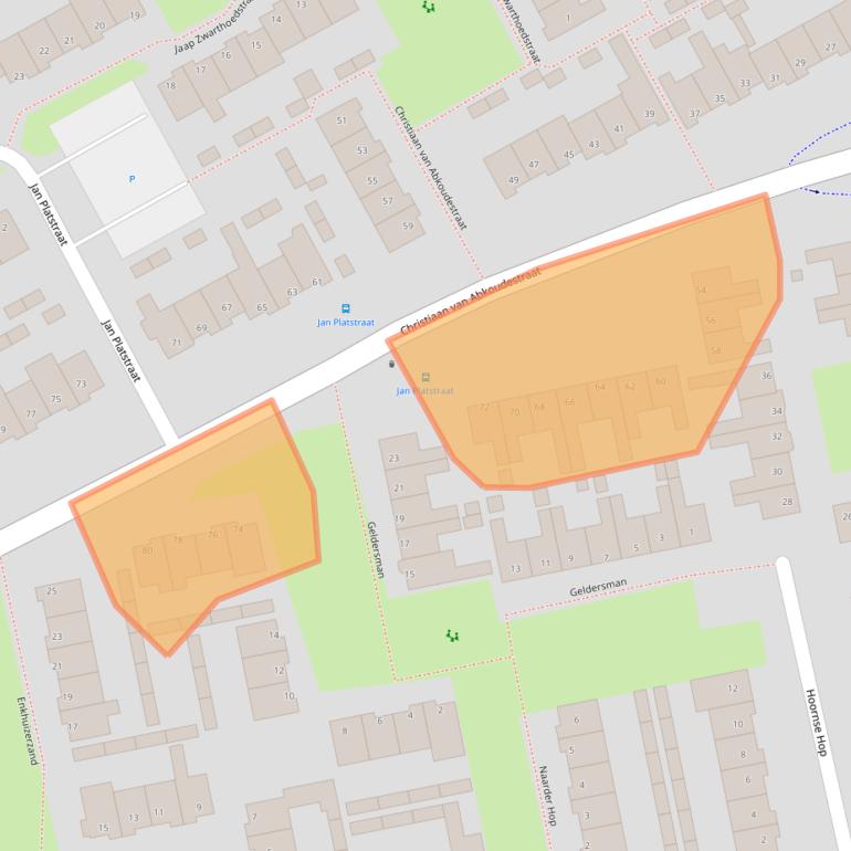 Kaart van postcodegebied 1132AE.