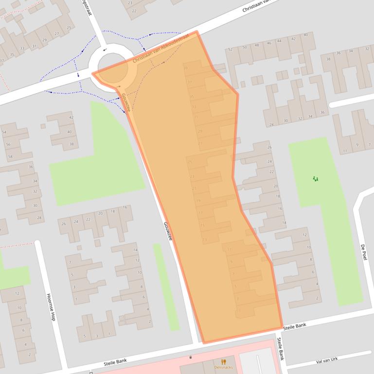 Kaart van postcodegebied 1132AL.