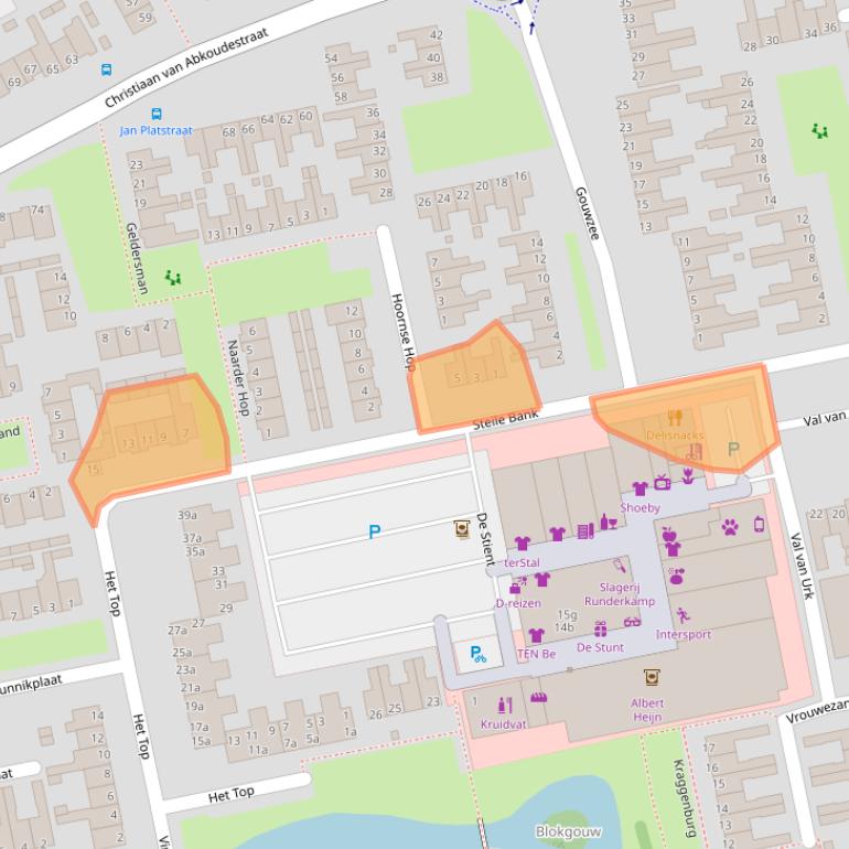 Kaart van postcodegebied 1132AN.