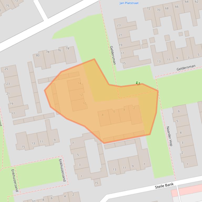 Kaart van postcodegebied 1132AS.