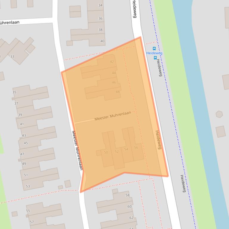 Kaart van postcodegebied 1132CG.