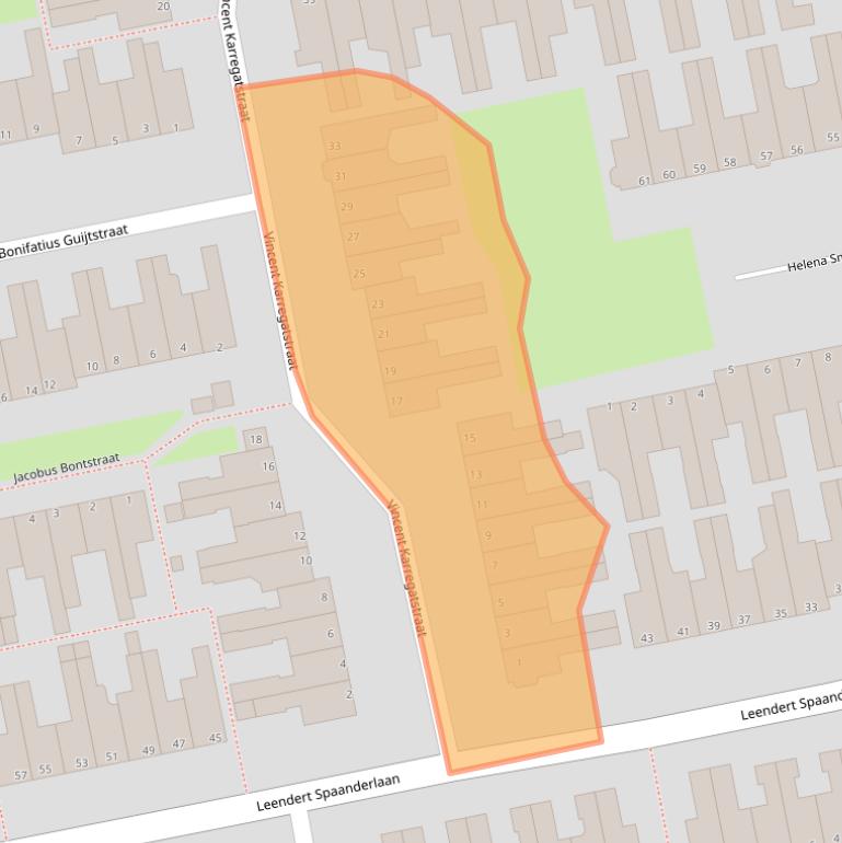 Kaart van postcodegebied 1132CN.