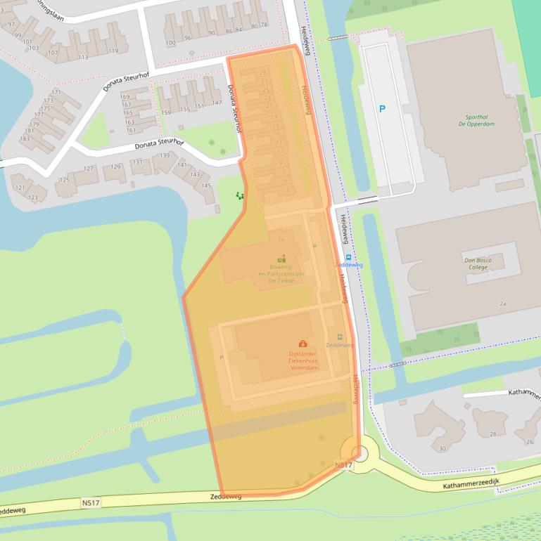 Kaart van postcodegebied 1132DA.