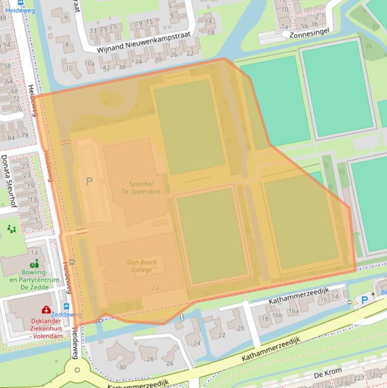 Kaart van postcodegebied 1132DB.