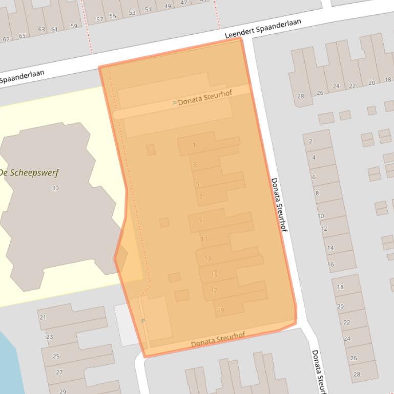 Kaart van postcodegebied 1132DC.
