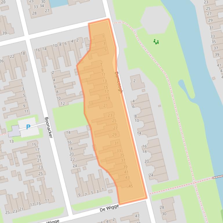 Kaart van postcodegebied 1132EA.