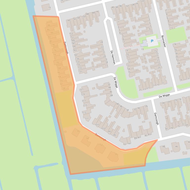 Kaart van postcodegebied 1132EE.