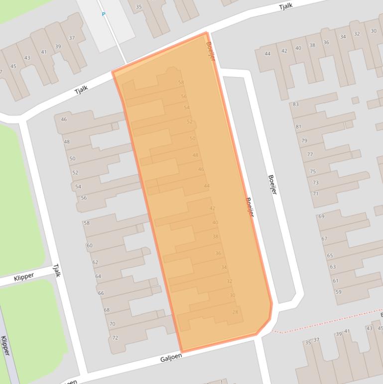 Kaart van postcodegebied 1132GS.