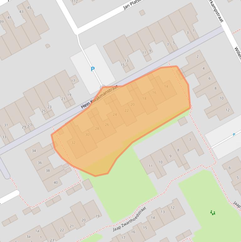 Kaart van postcodegebied 1132HP.