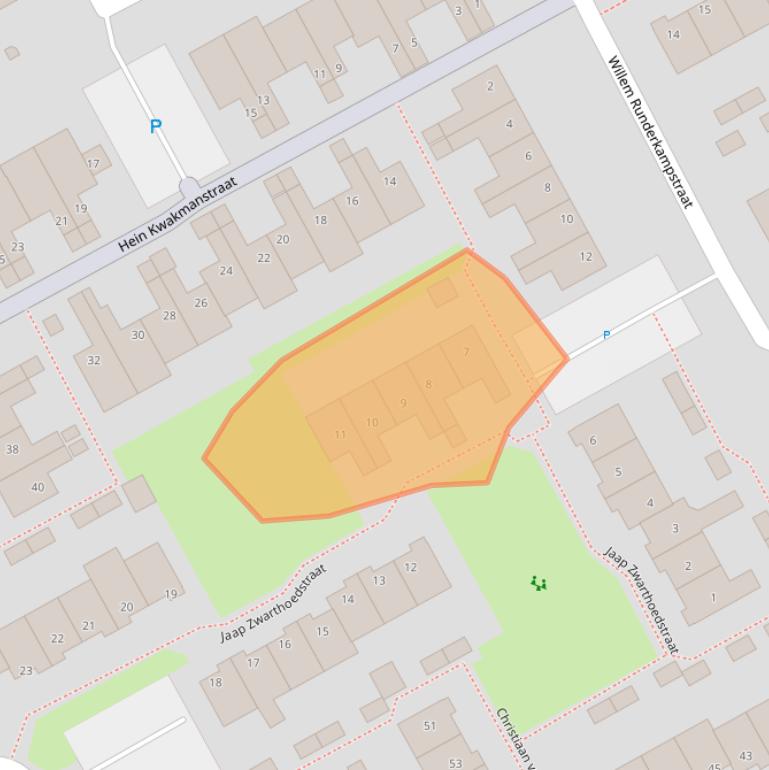 Kaart van postcodegebied 1132HT.