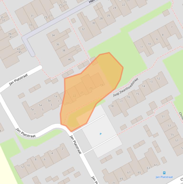 Kaart van postcodegebied 1132HW.