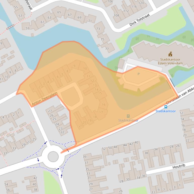 Kaart van postcodegebied 1132JB.