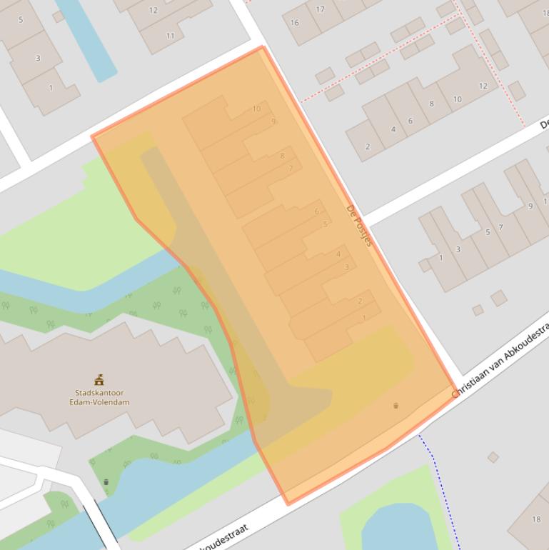 Kaart van postcodegebied 1132JG.