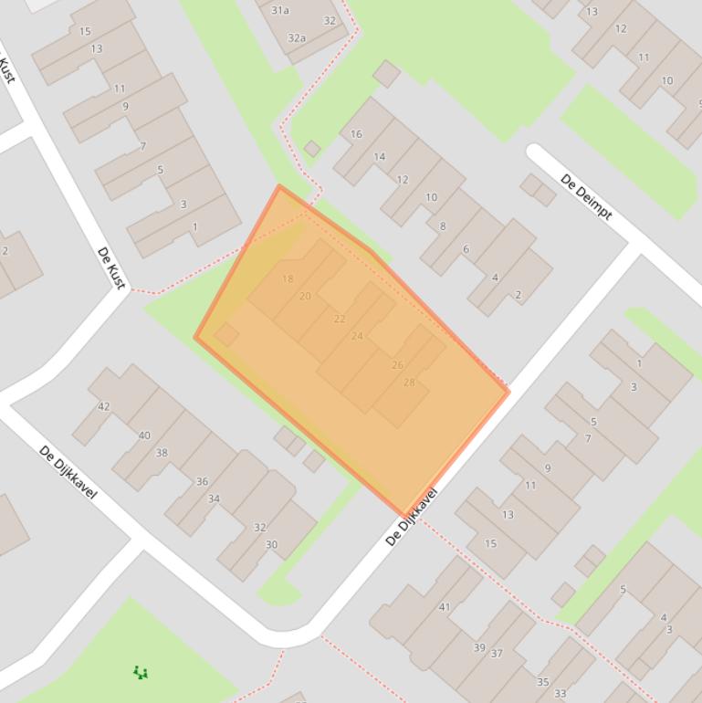 Kaart van postcodegebied 1132JS.