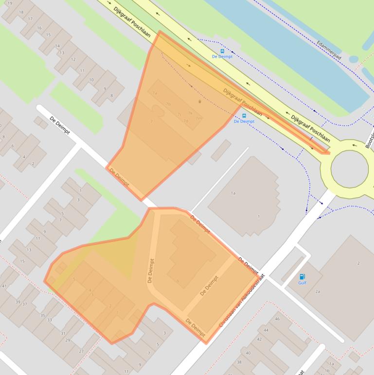 Kaart van postcodegebied 1132JV.