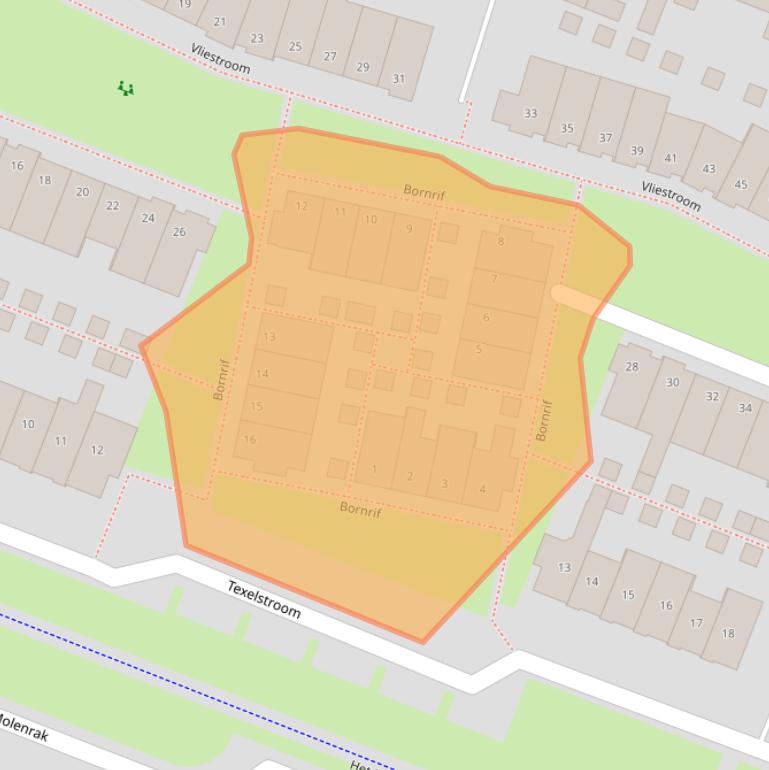 Kaart van postcodegebied 1132LW.