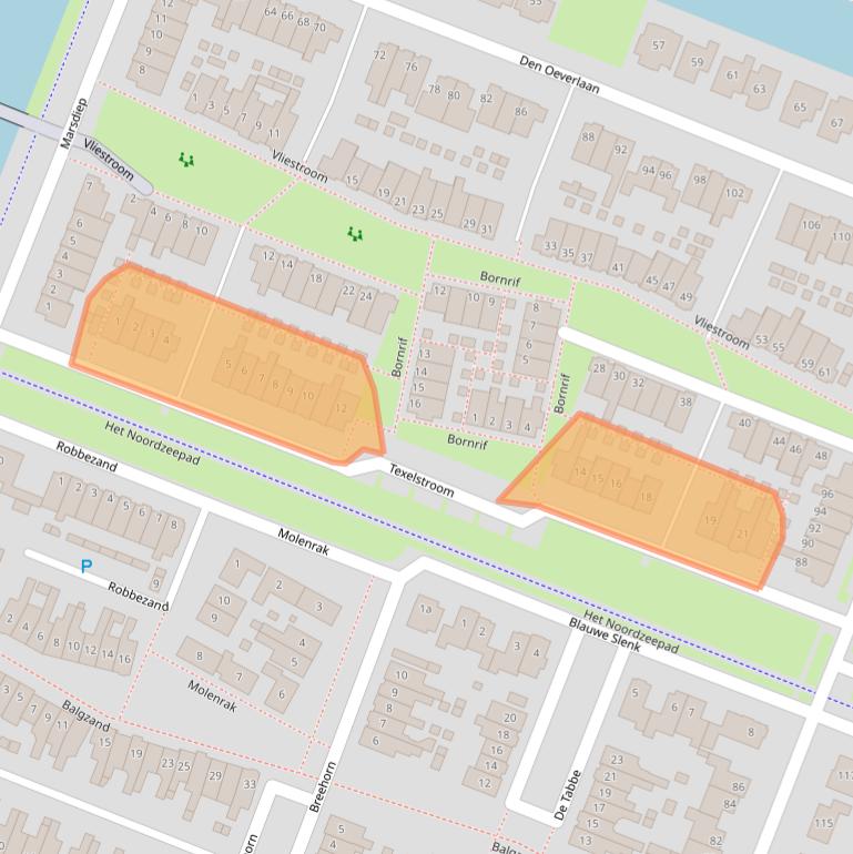 Kaart van postcodegebied 1132LX.