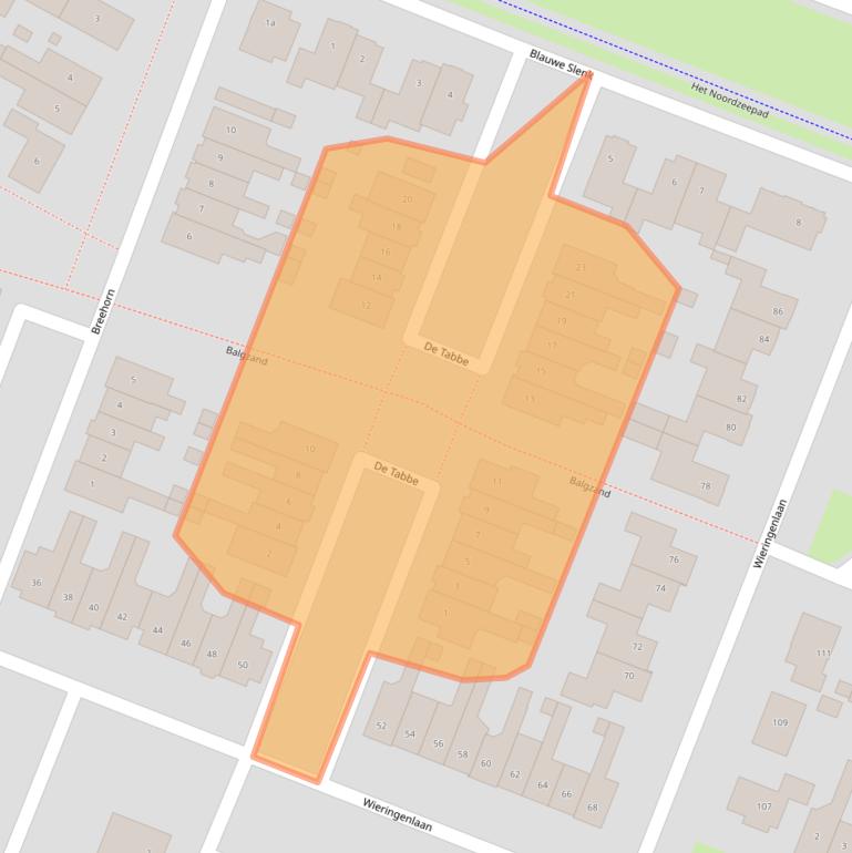 Kaart van postcodegebied 1132ML.