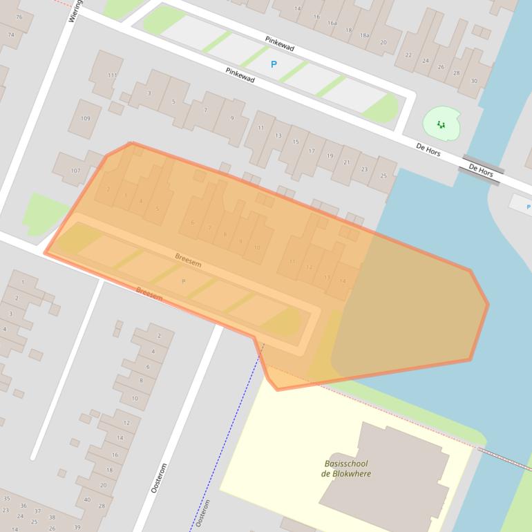 Kaart van postcodegebied 1132NB.