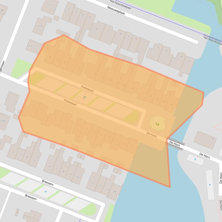 Kaart van postcodegebied 1132NC.