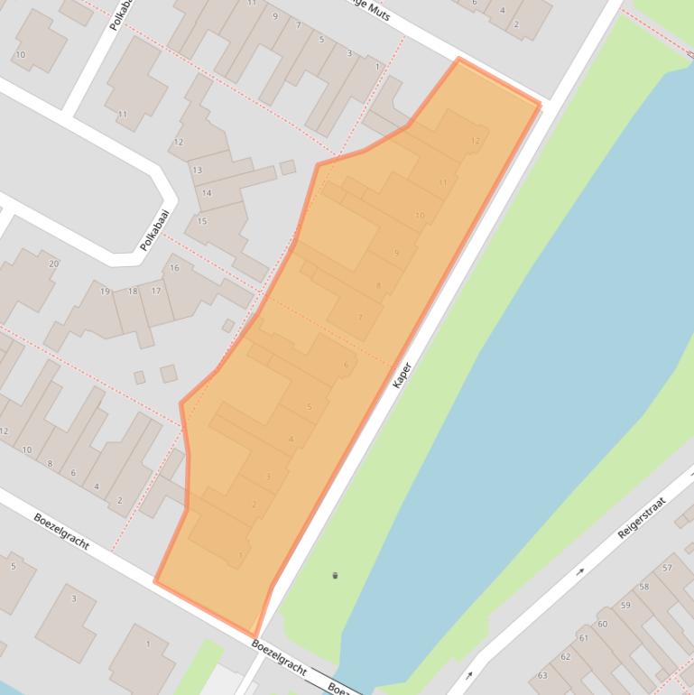 Kaart van postcodegebied 1132PA.