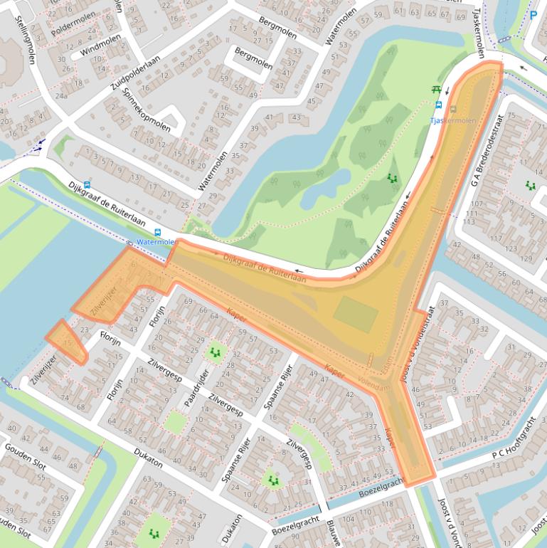 Kaart van postcodegebied 1132PX.