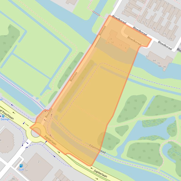 Kaart van postcodegebied 1132RJ.