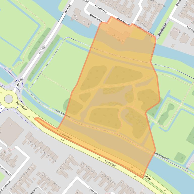 Kaart van postcodegebied 1132RK.