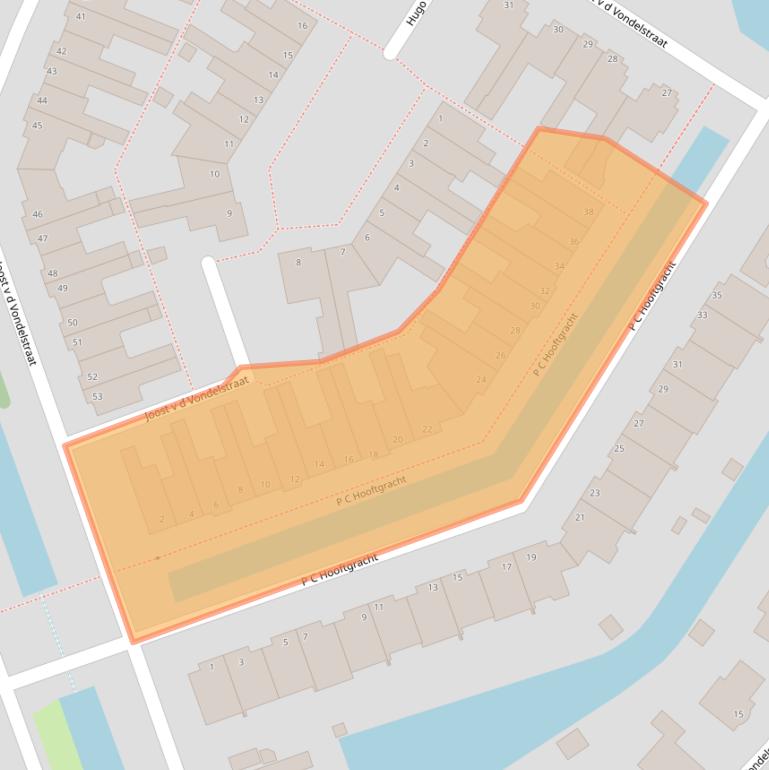 Kaart van postcodegebied 1132SH.