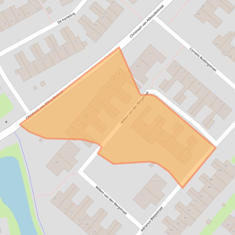 Kaart van postcodegebied 1132TX.