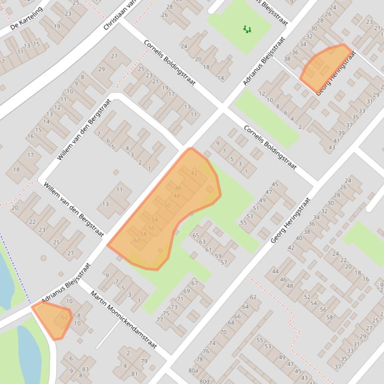 Kaart van postcodegebied 1132VC.