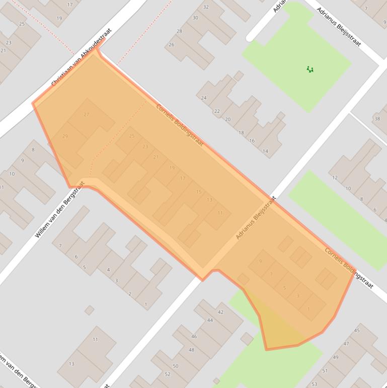 Kaart van postcodegebied 1132VD.