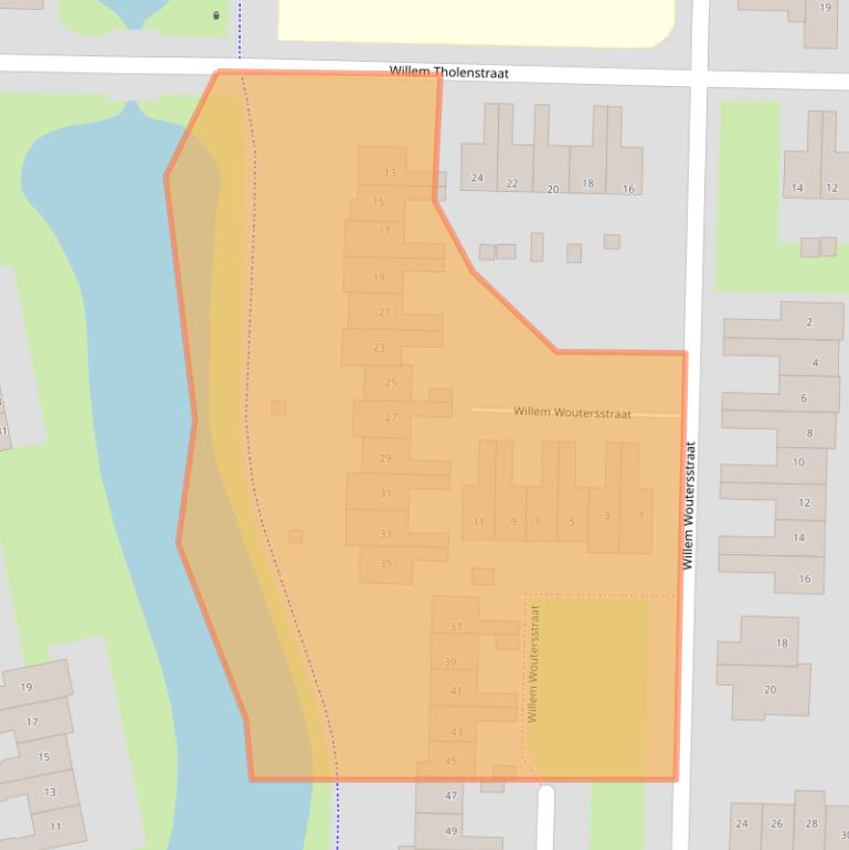 Kaart van postcodegebied 1132XN.