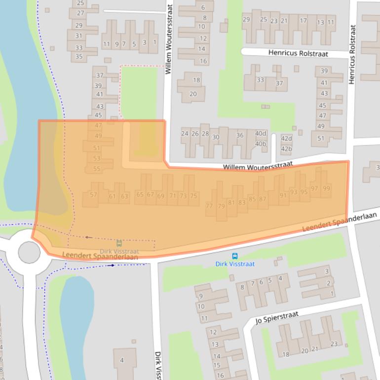 Kaart van postcodegebied 1132XP.