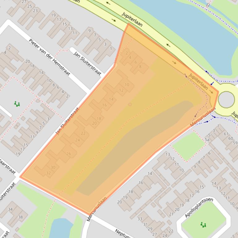 Kaart van postcodegebied 1132XX.