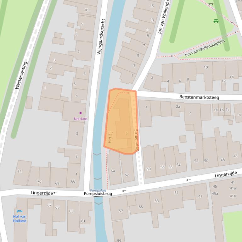 Kaart van postcodegebied 1135AL.