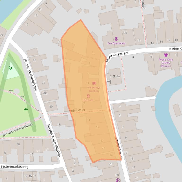 Kaart van postcodegebied 1135AP.