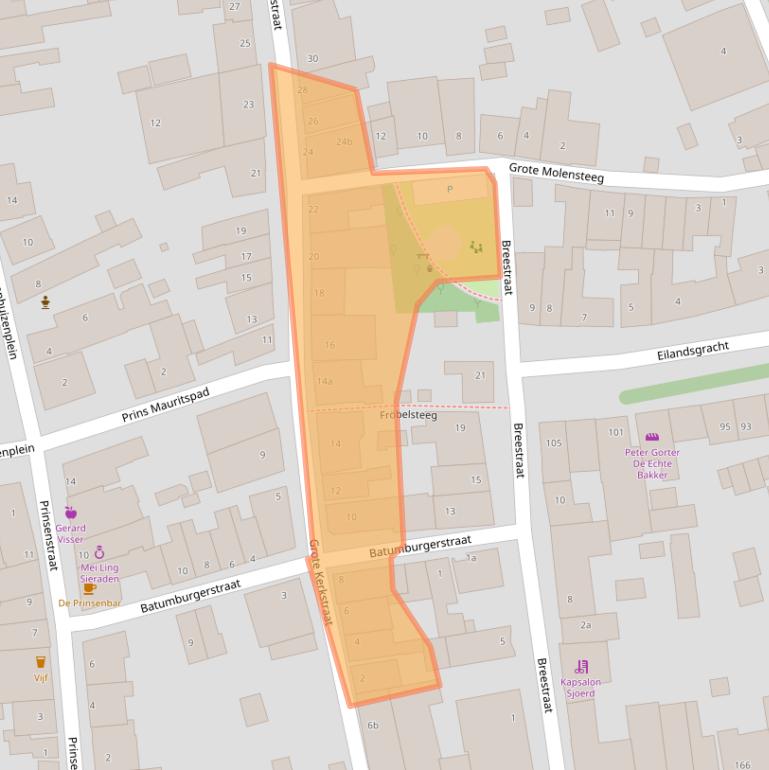 Kaart van postcodegebied 1135BD.