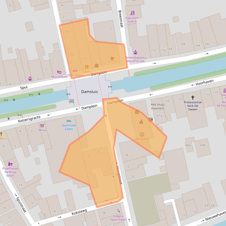 Kaart van postcodegebied 1135BK.