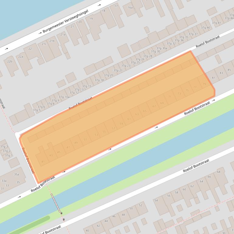 Kaart van postcodegebied 1135CE.