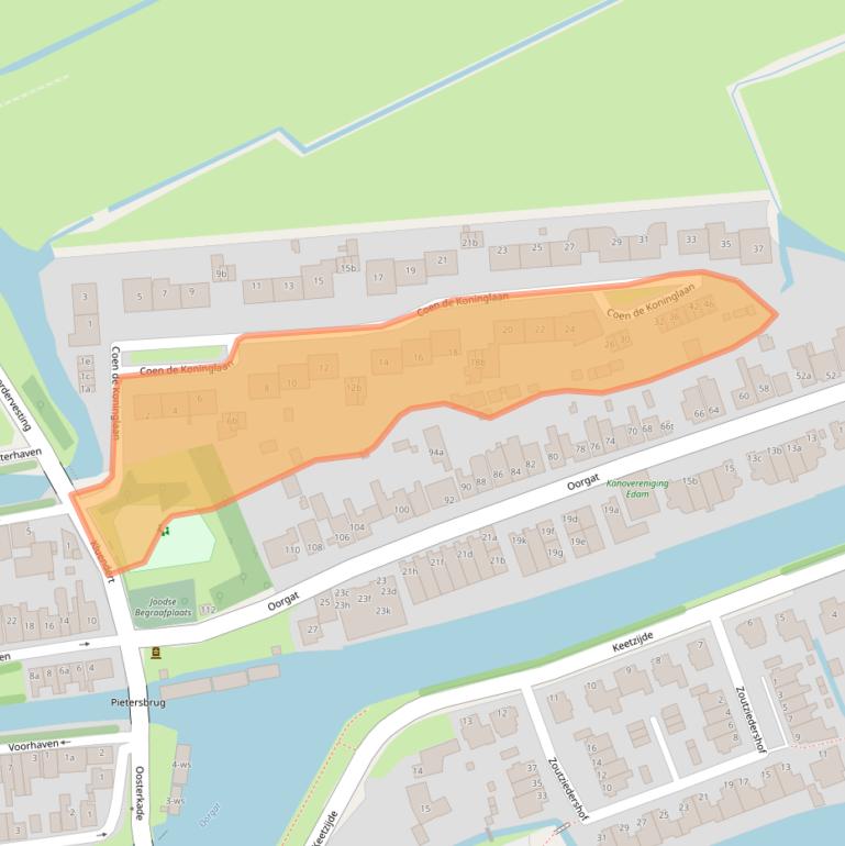 Kaart van postcodegebied 1135CN.