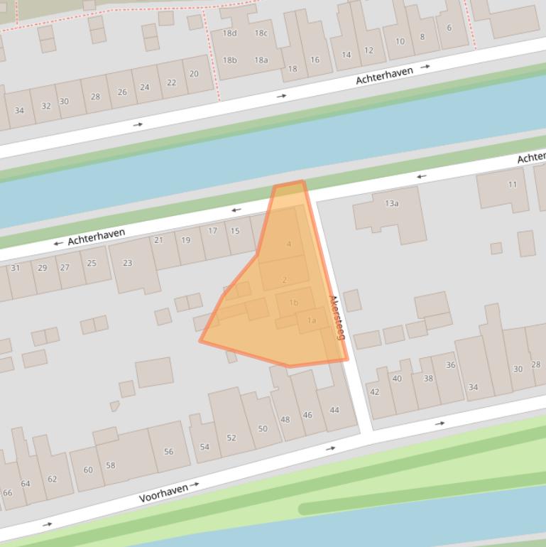 Kaart van postcodegebied 1135DA.