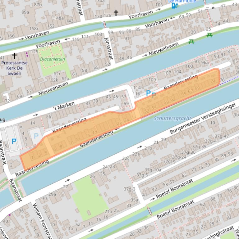 Kaart van postcodegebied 1135DE.