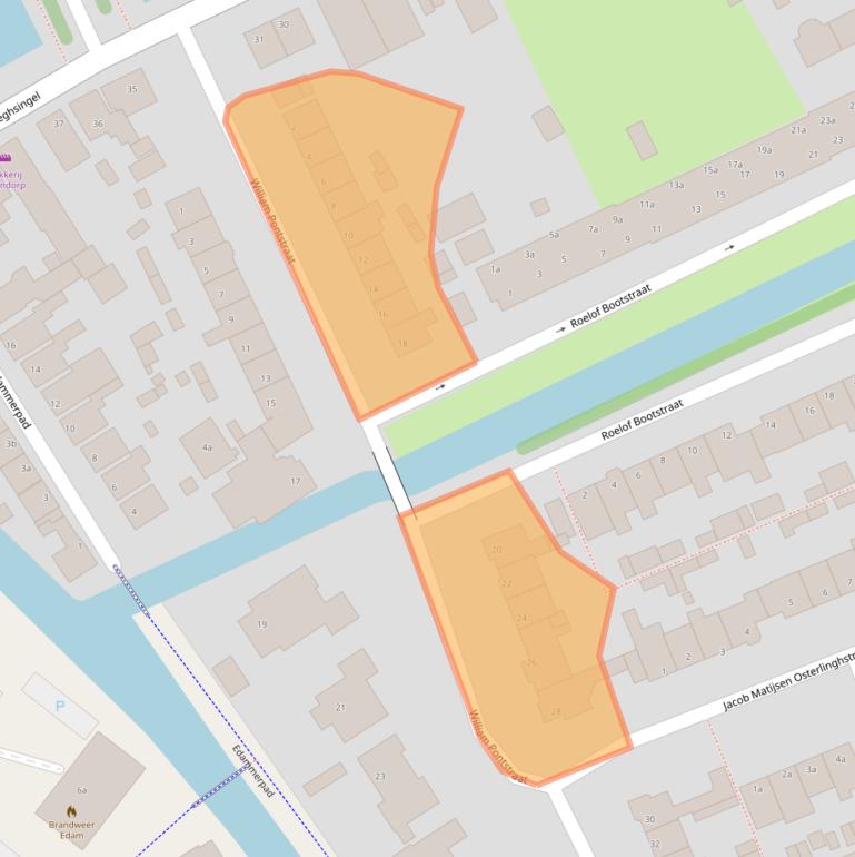 Kaart van postcodegebied 1135EV.