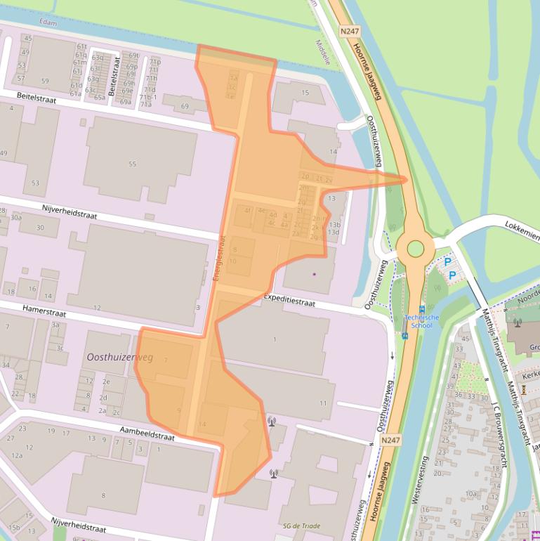 Kaart van postcodegebied 1135GD.