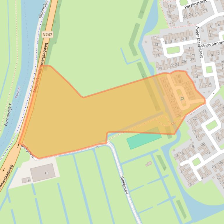 Kaart van postcodegebied 1135GN.