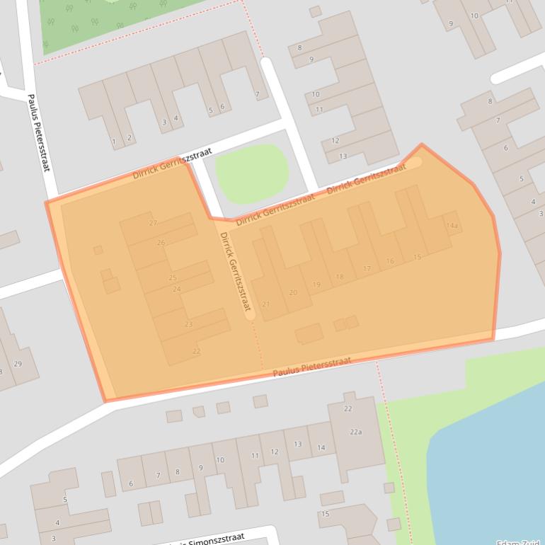 Kaart van postcodegebied 1135GX.