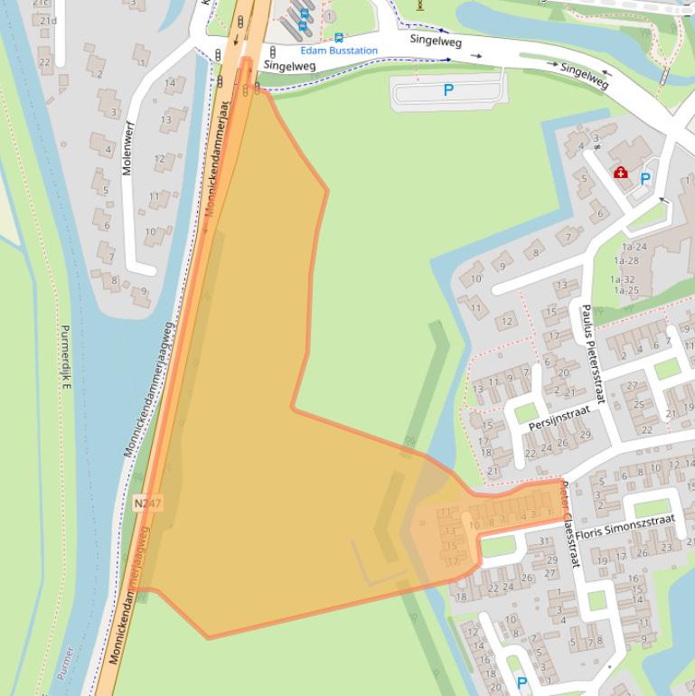 Kaart van postcodegebied 1135HG.