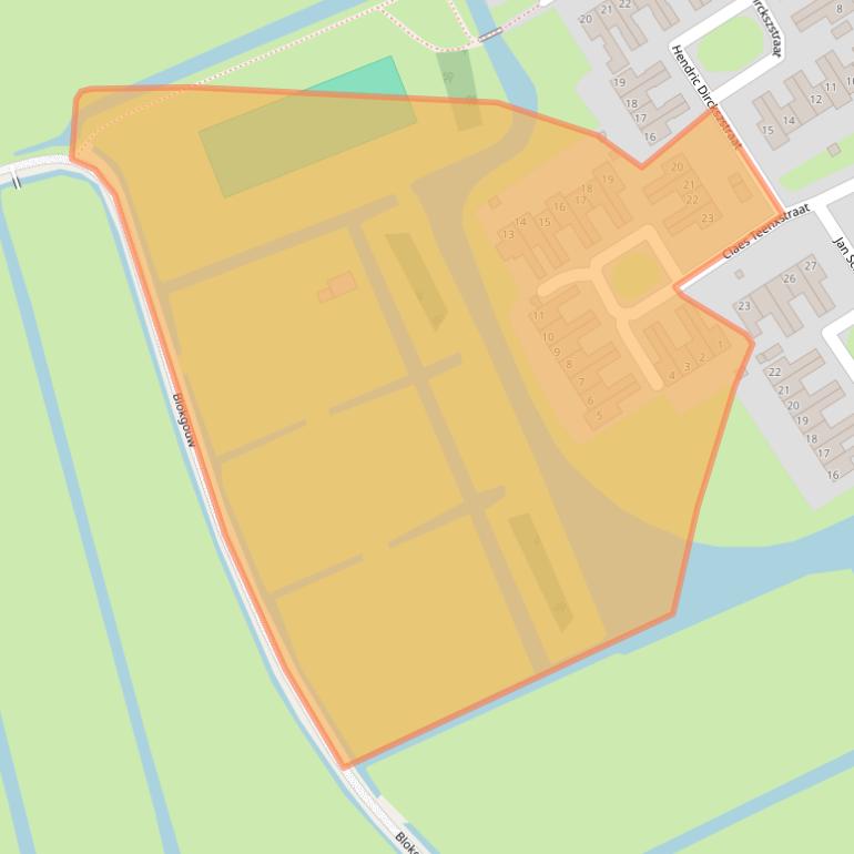 Kaart van postcodegebied 1135HT.