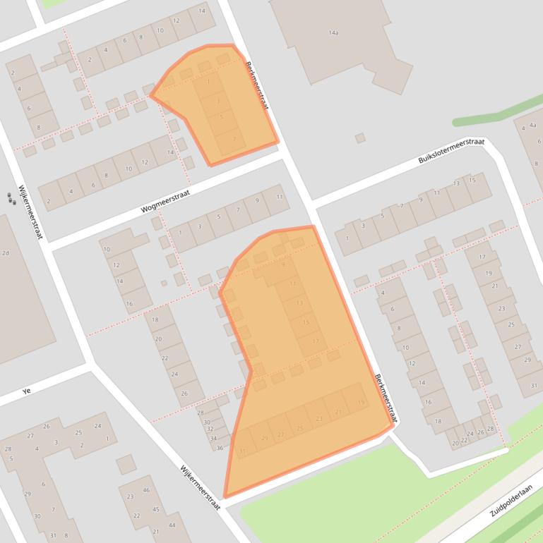 Kaart van postcodegebied 1135JM.